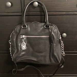 Michael Kors Black Leather Large Satchel